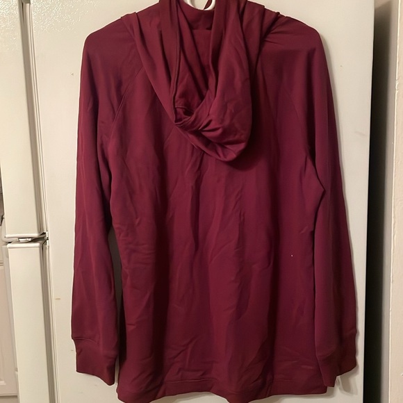 Burgundy Hoodie with Front Pocket Large - Picture 3 of 3